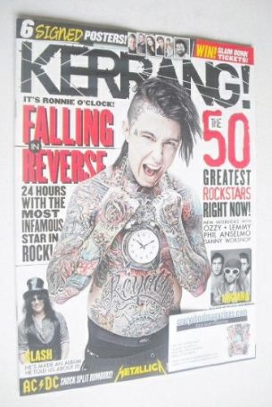 <!--2014-04-26-->Kerrang magazine - Ronnie Radke cover (26 April 2014 - Iss