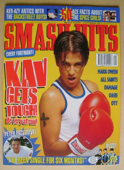 Smash Hits magazine - Kavana cover (27 August - 9 September 1997)