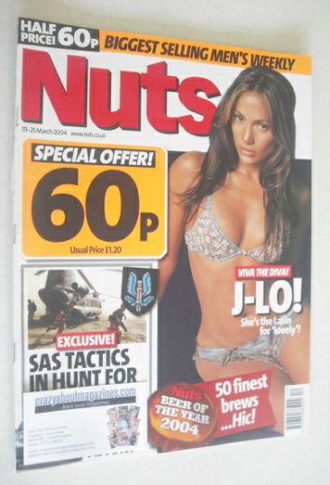 <!--2004-03-19-->Nuts magazine - Jennifer Lopez cover (19-25 March 2004)