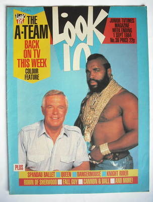 Look In magazine - The A-Team cover (1 September 1984)