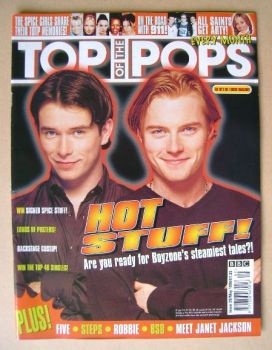 Top Of The Pops magazine - Stephen Gately and Ronan Keating cover (May 1998)
