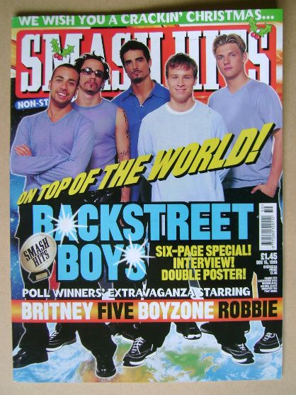 Smash Hits magazine - Backstreet Boys cover (15 December 1999)