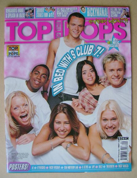 Top Of The Pops magazine - S Club 7 cover (September 1999)