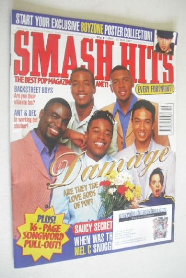 Smash Hits magazine - Damage cover (7 May - 20 May 1997)