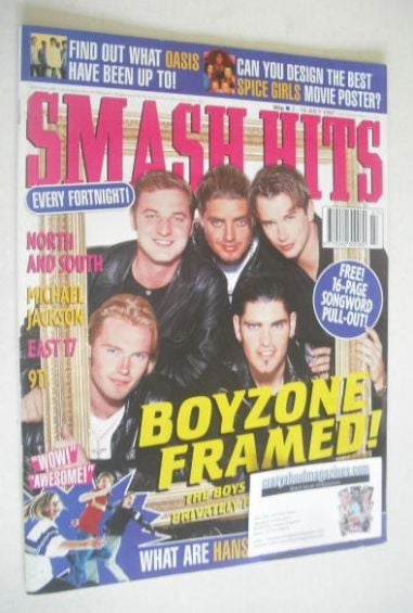 Smash Hits magazine - Boyzone cover (2-16 July 1997)