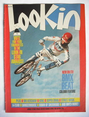 Look In magazine - BMX cover (6 April 1985)