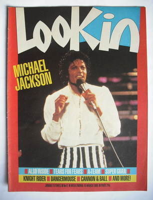 Look In magazine - Michael Jackson cover (16 March 1985)