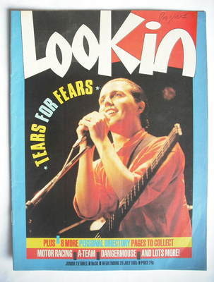 Look In magazine - Tears For Fears cover (20 July 1985)