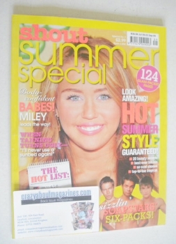 Shout magazine - Miley Cyrus cover (9 July - 2 September 2009 - Summer Special)