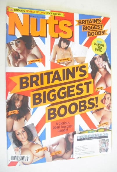 Nuts magazine - Britain's Biggest Boobs cover (21-27 September 2012)