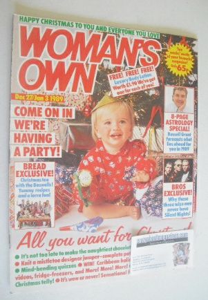 Woman's Own magazine - 27 December 1988 - 3 January 1989
