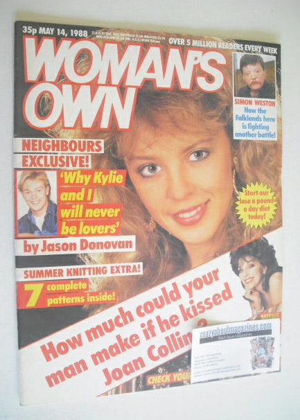 Woman's Own magazine - 14 May 1988 - Kylie Minogue cover