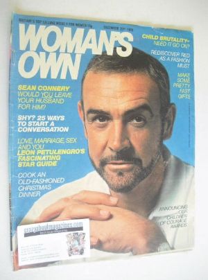 Woman's Own magazine - 20 December 1980 - Sean Connery cover
