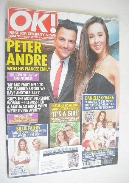 OK! magazine - Peter Andre and Emily MacDonagh cover (27 May 2014 - Issue 931)