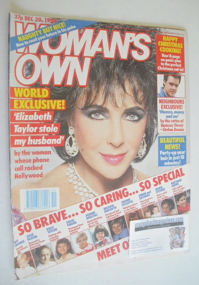 Woman's Own magazine - 20 December 1988 - Elizabeth Taylor cover