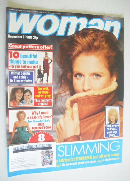 <!--1988-11-01-->Woman magazine - Sarah Ferguson cover (1 November 1988)