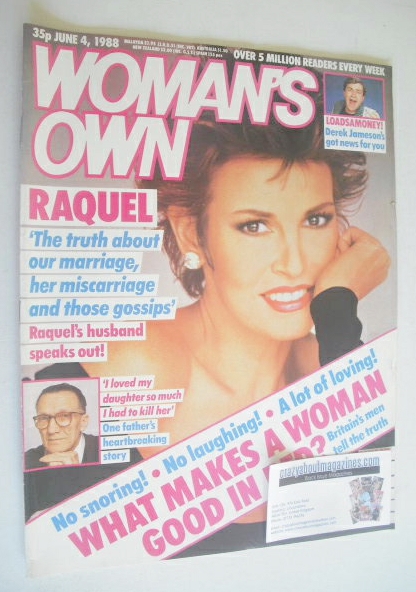 Woman's Own magazine - 4 June 1988 - Raquel Welch cover