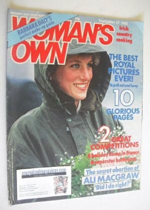 Woman's Own magazine - 21 September 1985 - Princess Diana cover