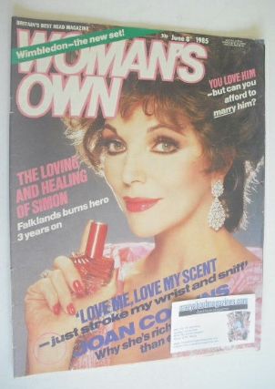 Woman's Own magazine - 8 June 1985 - Joan Collins cover