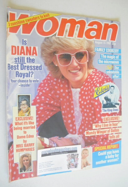 <!--1987-08-15-->Woman magazine - Princess Diana cover (15 August 1987)