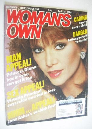 <!--1984-04-21-->Woman's Own magazine - 21 April 1984 - Victoria Principal 