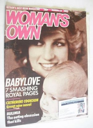 Woman's Own magazine - 19 January 1985 - Princess Diana cover