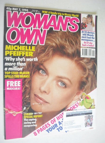 Woman's Own magazine - 7 May 1990 - Michelle Pfeiffer cover