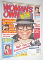 <!--1988-08-16-->Woman's Own magazine - 16 August 1988 - Elton John cover