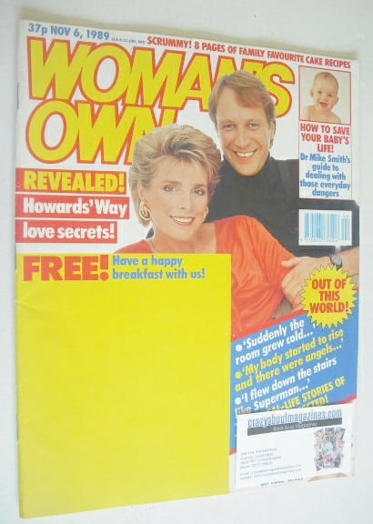 Woman's Own magazine - 6 November 1989 - Jan Harvey cover