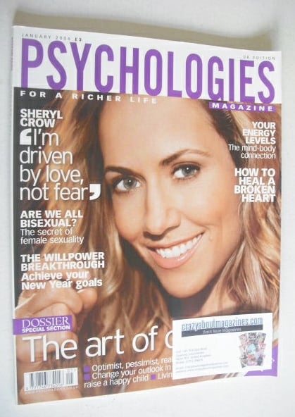Psychologies magazine - January 2006 - Sheryl Crow cover