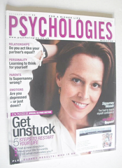 <!--2006-10-->Psychologies magazine - October 2006 - Sigourney Weaver cover