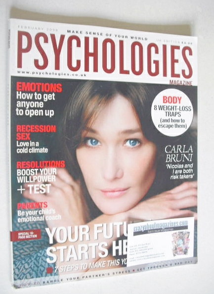 <!--2009-02-->Psychologies magazine - February 2009 - Carla Bruni cover