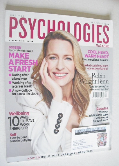 <!--2009-07-->Psychologies magazine - July 2009 - Robin Wright Penn cover