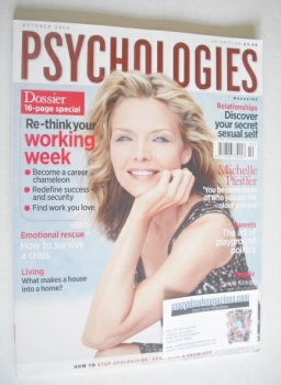Psychologies magazine - October 2009 - Michelle Pfeiffer cover