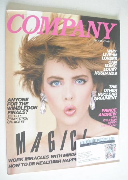 Company magazine - March 1983 - Kathryn Hardy cover