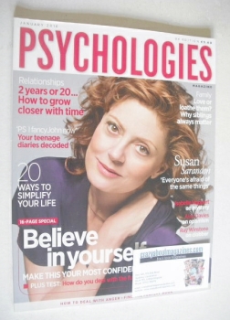 Psychologies magazine - January 2010 - Susan Sarandon cover