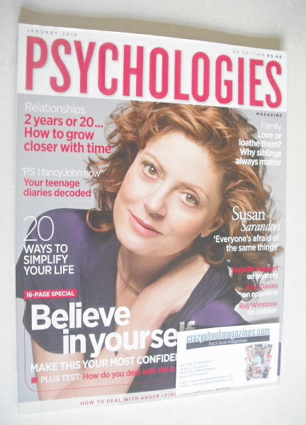 <!--2010-01-->Psychologies magazine - January 2010 - Susan Sarandon cover