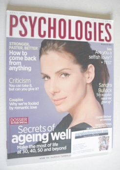 Psychologies magazine - April 2010 - Sandra Bullock cover