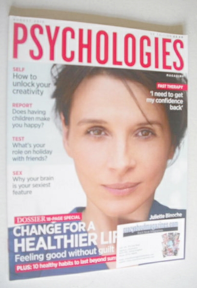 <!--2010-08-->Psychologies magazine - August 2010 - Juliette Binoche cover