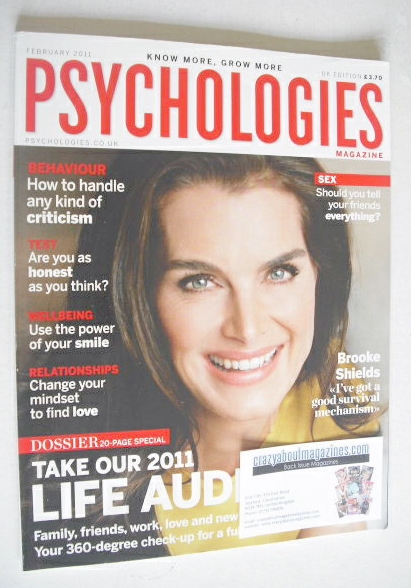 <!--2011-02-->Psychologies magazine - February 2011 - Brooke Shields cover