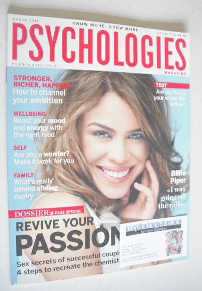 Psychologies magazine - March 2011 - Billie Piper cover