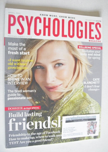<!--2011-04-->Psychologies magazine - April 2011 - Cate Blanchett cover