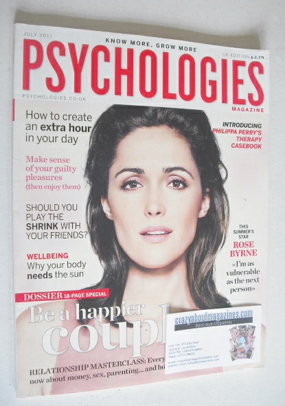 <!--2011-07-->Psychologies magazine - July 2011 - Rose Byrne cover