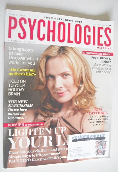 <!--2011-08-->Psychologies magazine - August 2011 - Kim Cattrall cover