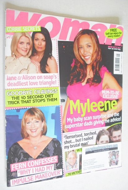 <!--2007-05-28-->Woman magazine - Myleene Klass cover (28 May 2007)