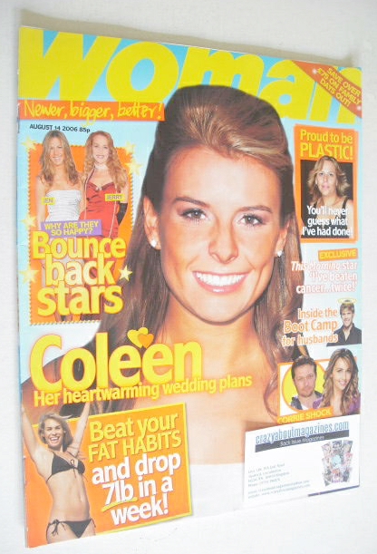 <!--2006-08-14-->Woman magazine - Coleen McLoughlin cover (14 August 2006)