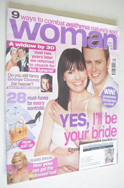 <!--2006-03-06-->Woman magazine - Tom Lister and Lucy Pargeter cover (6 Mar