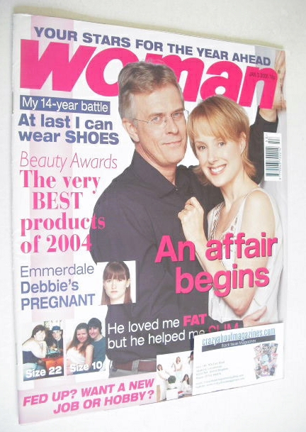 Woman magazine - Philip Breverton and Sally Whittaker cover (3 January 2005)