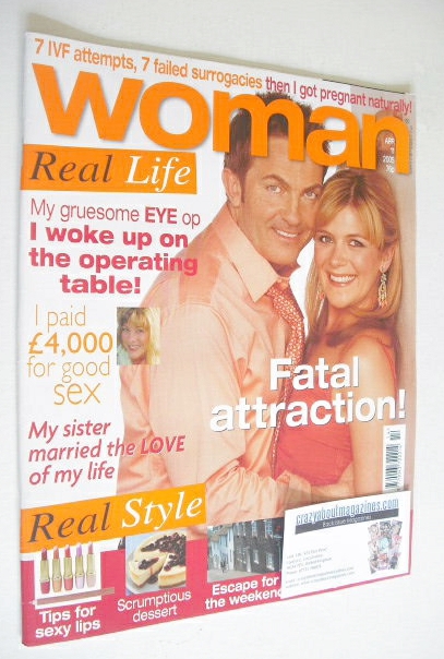 Woman magazine - Bradley Walsh and Jane Danson cover (11 April 2005)