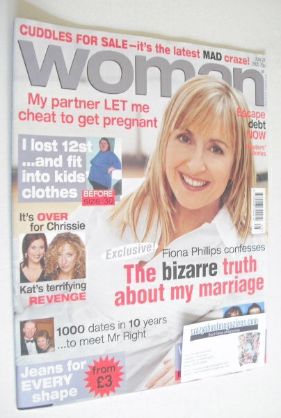 <!--2005-06-27-->Woman magazine - Fiona Phillips cover (27 June 2005)